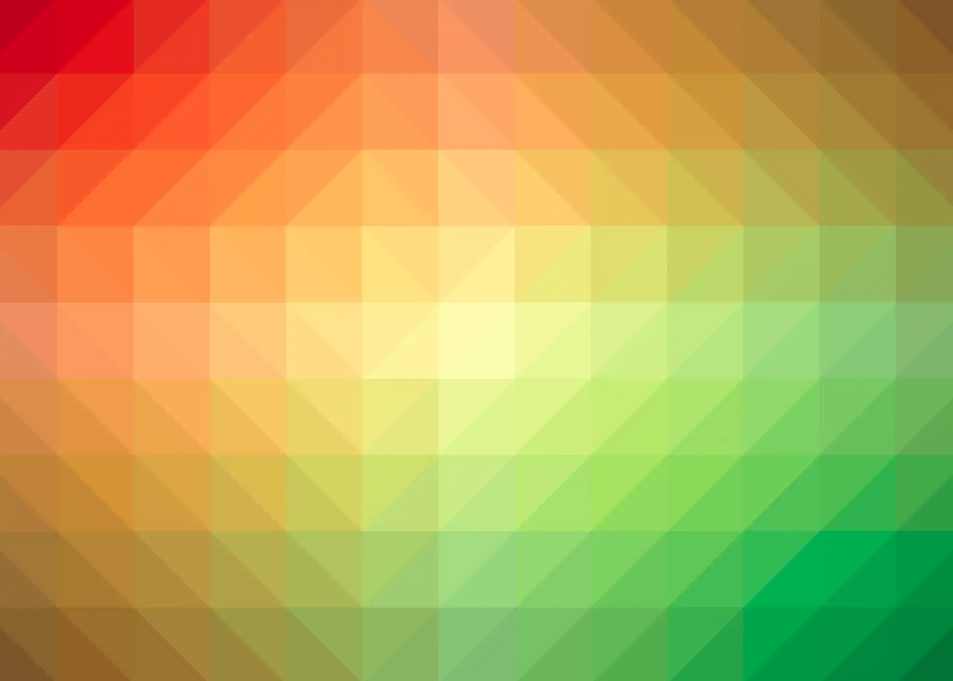 Geometrisch kleurverloop met driehoeken.
